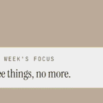 slow week — calmer planning